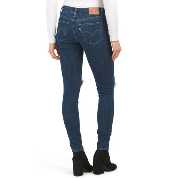 Levi's 711 Women's Denim Jeans 12 31X30 Skinny Lapis Maui Breeze Mid Rise - Picture 2 of 8